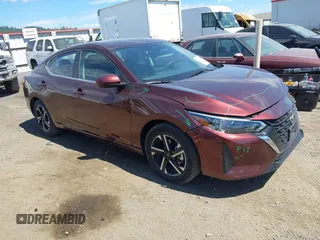 2025 Nissan Sentra SV с VIN 3N1AB8CV1SY261170, выставлен на аукционе IAAI как лот 42848196 с пробегом 7 625 миль миль и . История ставок и продаж доступна на DreamBid. Изображение 1.