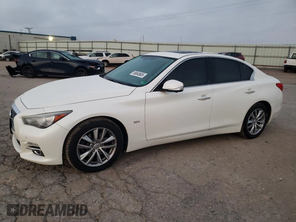 2017 Infiniti Q50 3.0t Premium with VIN JN1EV7AP5HM740825, listed as a Copart auction lot 49048605 with 112,703 mi miles and Salvage Title. Bid and sale history available at carsss.com. Image 1.