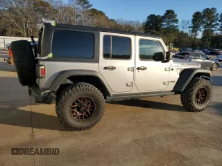 2020 Jeep Wrangler Unlimited Rubicon with VIN 1C4HJXFG6LW309146, listed as a Copart auction lot 88423285 with 65,288 mi miles and Salvage title. Bid and sale history available at DreamBid. Image 3.