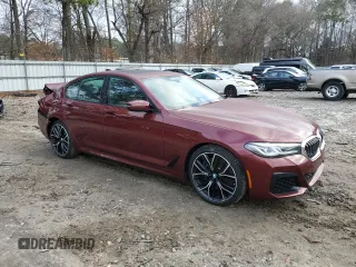 2023 BMW 5 Series 540i xDrive with VIN WBA73BJ07PCN26258, listed as a Copart auction lot 86902364 with 16,347 mi miles and Salvage Title. Bid and sale history available at carsss.com. Image 4.