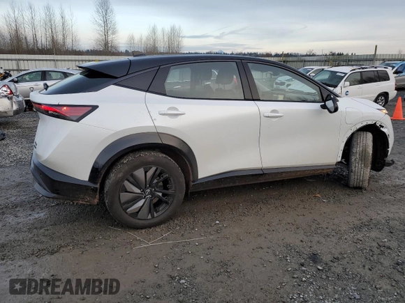 2024 Nissan ARIYA Engage with VIN JN1CF0BB1RM732236, listed as a Copart auction lot 84108614 with 4,547 mi miles and Salvage Title. Bid and sale history available at DreamBid. Image 3.