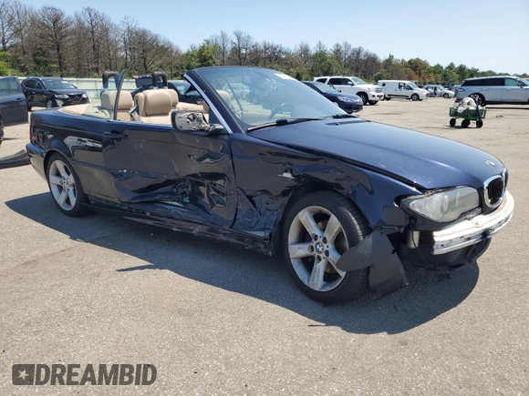 2004 BMW 3 Series 325Ci with VIN WBABW33434PL25386, listed as a Copart auction lot 62984964 with 88,373 mi miles and Salvage Title. Bid and sale history available at carsss.com. Image 4.