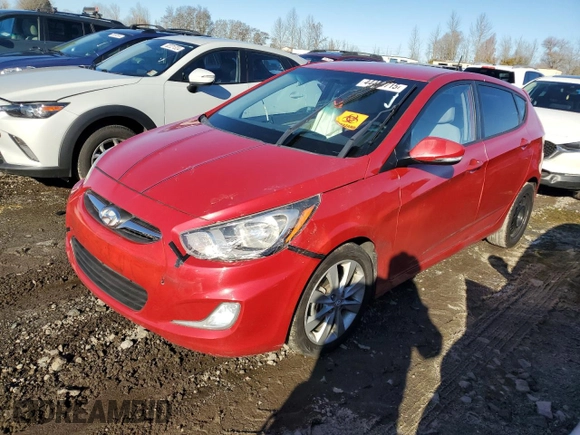 2013 Hyundai Accent SE with VIN KMHCU5AE9DU135285, listed as a Copart auction lot 44464715 with 116,247 mi miles and Salvage Title. Bid and sale history available at carsss.com. Image 1.