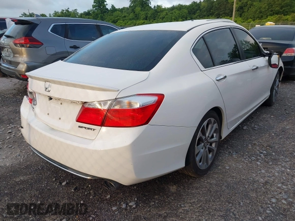 2013 Honda Accord Sport with VIN 1HGCR2F53DA080283, listed as a IAAI auction lot 42190121 with 205,634 mi miles and . Bid and sale history available at DreamBid. Image 4.
