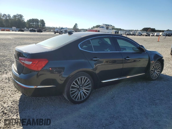2015 Kia Cadenza Premium with VIN KNALN4D78F5182021, listed as a Copart auction lot 82618144 with 130,251 mi miles and Salvage Title. Bid and sale history available at carsss.com. Image 3.