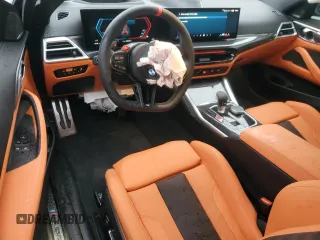 2025 BMW M4 Competition with VIN WBS23HK00SCT37239, listed as a Copart auction lot 82076914 with 2,868 mi miles and Salvage Title. Bid and sale history available at carsss.com. Image 8.