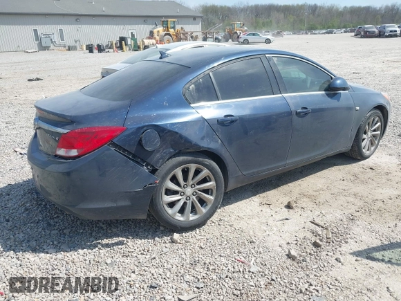 2011 Buick Regal CXL Turbo TO1 with VIN W04GV5EV8B1090751, listed as a IAAI auction lot 42064616 with 150,446 mi miles. Bid and sale history available at carsss.com. Image 4.