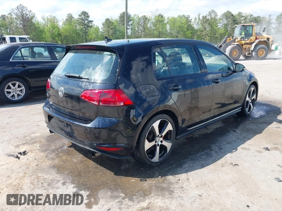 2016 Volkswagen Golf GTI SE with VIN 3VW4T7AU6GM039229, listed as a IAAI auction lot 42073161 with 74,049 mi miles. Bid and sale history available at carsss.com. Image 4.