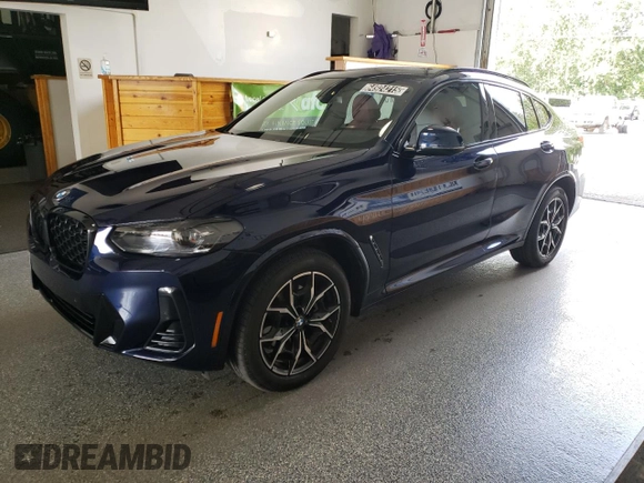 2024 BMW X4 xDrive30i с VIN 5UX33DT08R9W44280, выставлен на аукционе Copart как лот 64924215 с пробегом 4 435 миль миль и Чистый • Clean title. История ставок и продаж доступна на DreamBid. Изображение 1.