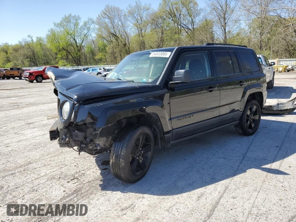 2014 Jeep Patriot Altitude with VIN 1C4NJPBA1ED674353, listed as a Copart auction lot 54833005 with 83,183 mi miles and Salvage title. Bid and sale history available at DreamBid. Image 1.