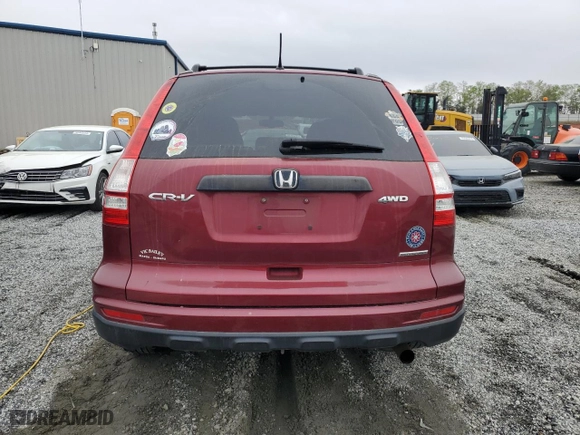 2011 Honda CR-V SE with VIN 5J6RE4H46BL051697, listed as a Copart auction lot 51155985 with 195,989 mi miles and Salvage Title. Bid and sale history available at carsss.com. Image 6.