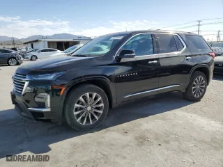2023 Chevrolet Traverse Premier with VIN 1GNERKKW0PJ209114, listed as a Copart auction lot 47020465 with 15,352 mi miles and Salvage Title. Bid and sale history available at carsss.com. Image 1.