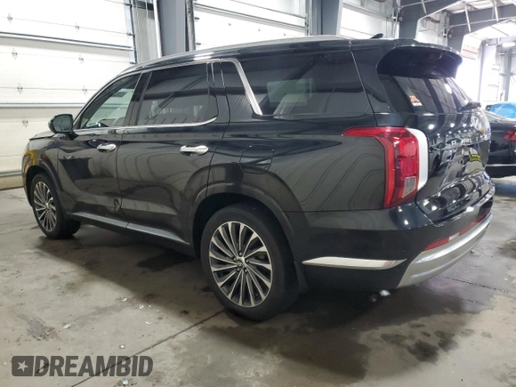 2023 Hyundai Palisade Calligraphy z VIN KM8R7DGE6PU556680, wystawiony jako Copart lot #53627735 z przebiegiem 59 116 mil mil oraz Szkoda całkowita • Salvage title. Historia ofert i sprzedaży dostępna na DreamBid. Obrazek 2.