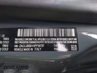 2017 Jeep Renegade Latitude with VIN ZACCJBBB1HPF58787, listed as a IAAI auction lot 41741197 with 93,678 mi miles. Bid and sale history available at carsss.com. Image 9.