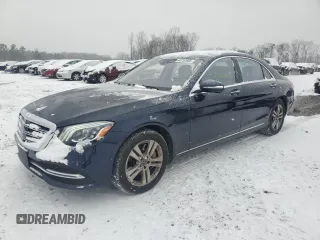 2019 Mercedes-Benz S-Class S 450 with VIN WDDUG6EB2KA477137, listed as a Copart auction lot 44752685 with 28,818 mi miles and Salvage Title. Bid and sale history available at carsss.com. Image 1.