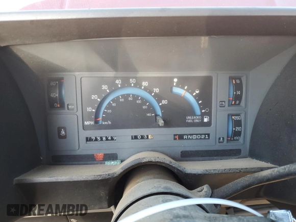 1993 GMC Sonoma z VIN 1GTCS19ZXP8503223, wystawiony jako Copart lot #86344214 z przebiegiem 175 849 mil mil oraz Szkody całkowita. Historia ofert i sprzedaży dostępna na DreamBid. Obrazek 9.