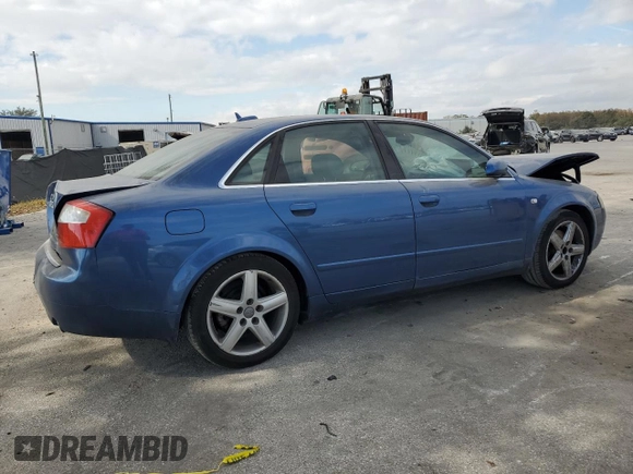 2005 Audi A4 3.0L with VIN WAULT68E85A021636, listed as a Copart auction lot 83424744 with 163,991 mi miles and Salvage title. Bid and sale history available at DreamBid. Image 3.