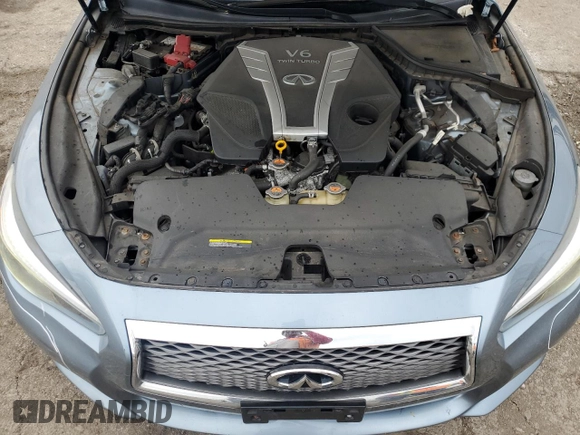 2017 Infiniti Q50 Signature Edition with VIN JN1EV7AR1HM835769, listed as a Copart auction lot 55125745 with 97,290 mi miles and Salvage title. Bid and sale history available at DreamBid. Image 11.