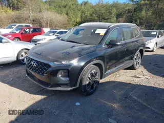 2019 Hyundai Santa Fe Ultimate with VIN 5NMS53AA8KH062025, listed as a IAAI auction lot 41707732 with 84,280 mi miles. Bid and sale history available at carsss.com. Image 2.