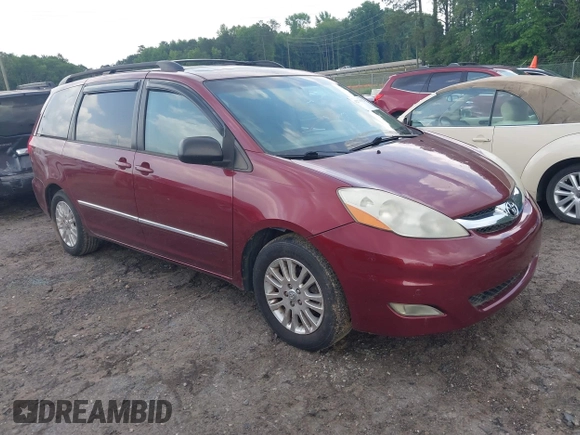 2008 Toyota Sienna XLE z VIN 5TDZK22C58S144253, wystawiony jako IAAI lot #42278532 z przebiegiem Nie podano mil oraz . Historia ofert i sprzedaży dostępna na DreamBid. Obrazek 1.