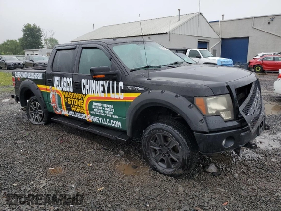 2011 Ford F-150 XL with VIN 1FTFW1EF2BFA54198, listed as a Copart auction lot 61157805 with 121,657 mi miles and Salvage title. Bid and sale history available at DreamBid. Image 4.