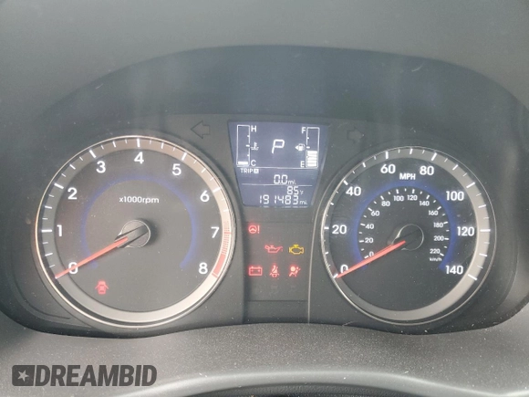 2016 Hyundai Accent SE z VIN KMHCT4AE8GU077185, wystawiony jako Copart lot #55347335 z przebiegiem 191 483 mil mil oraz Szkoda całkowita • Salvage title. Historia ofert i sprzedaży dostępna na DreamBid. Obrazek 9.