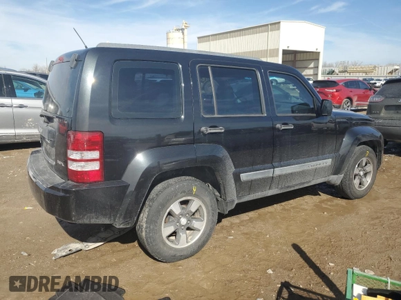 2008 Jeep Liberty Sport with VIN 1J8GN28K98W288135, listed as a Copart auction lot 46678005 with 195,163 mi miles and Salvage Title. Bid and sale history available at DreamBid. Image 3.