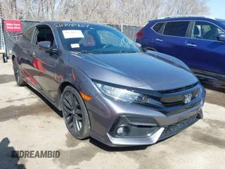 2020 Honda Civic Si Coupe with VIN 2HGFC3A56LH753336, listed as a IAAI auction lot 41748457 with 55,079 mi miles. Bid and sale history available at carsss.com. Image 1.