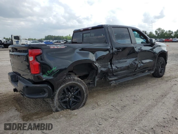 2021 Chevrolet Silverado 1500 LT Trail Boss with VIN 3GCPYFEL6MG114129, listed as a Copart auction lot 55055105 with 77,564 mi miles and Salvage Title. Bid and sale history available at DreamBid. Image 3.