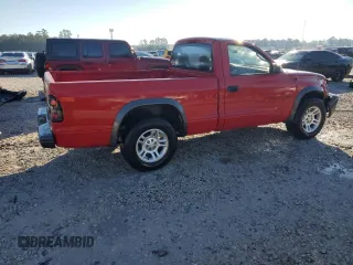2002 Dodge Dakota with VIN 1B7FL16X42S720579, listed as a Copart auction lot 88160015 with 164,279 mi miles and Salvage Title. Bid and sale history available at carsss.com. Image 3.