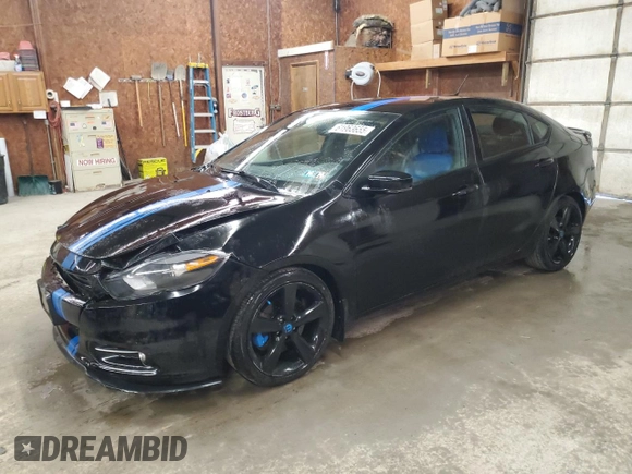 2013 Dodge Dart Limited with VIN 1C3CDFCH8DD307554, listed as a Copart auction lot 61963655 with 167,575 mi miles and Salvage title. Bid and sale history available at DreamBid. Image 1.