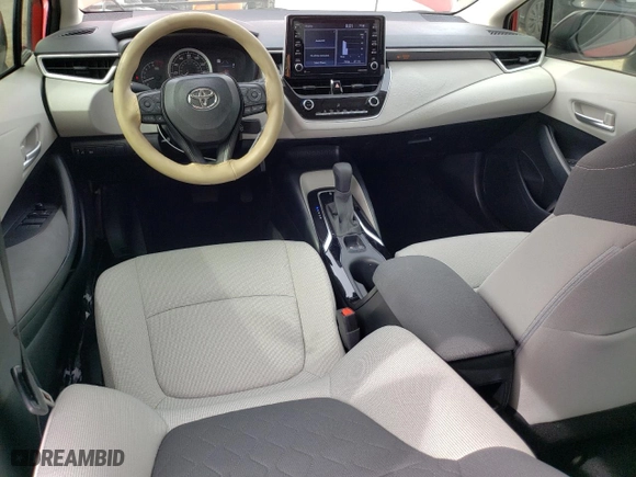 2021 Toyota Corolla LE with VIN JTDEPMAE6MJ182452, listed as a Copart auction lot 53324515 with 12,608 mi miles and Salvage Title. Bid and sale history available at carsss.com. Image 8.
