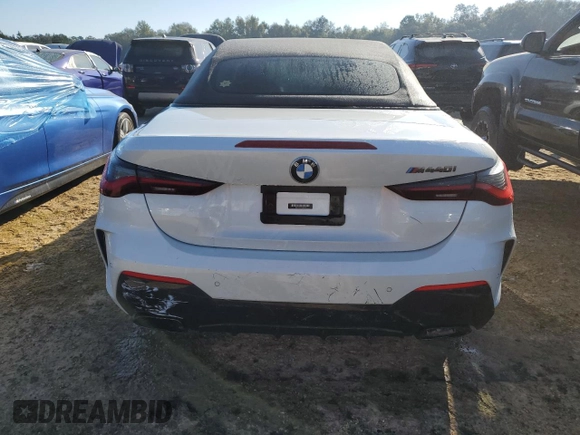 2022 BMW 4 Series M440i with VIN WBA53AT04NCJ52493, listed as a Copart auction lot 74673394 with Not provided miles and Non repairable. Bid and sale history available at DreamBid. Image 6.