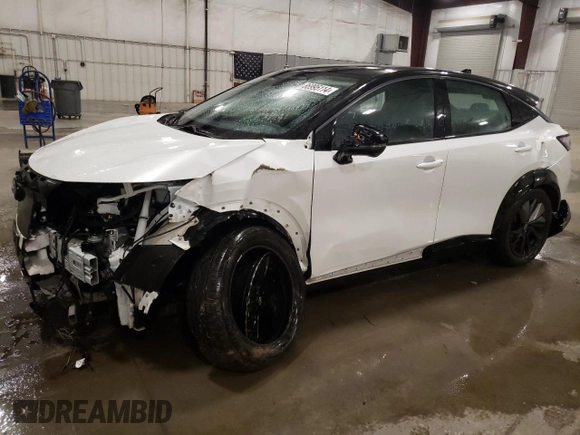 2023 Nissan ARIYA Platinum+ z VIN JN1DF0CD9PM701320, wystawiony jako Copart lot #86995114 z przebiegiem 12 770 mil mil oraz Szkoda całkowita • Salvage title. Historia ofert i sprzedaży dostępna na DreamBid. Obrazek 1.