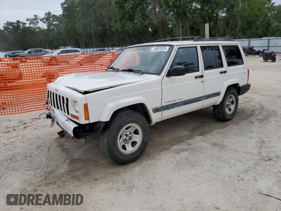 2001 Jeep Cherokee Sport with VIN 1J4FF48S31L520760, listed as a Copart auction lot 59807625 with 298,489 mi miles and Salvage title. Bid and sale history available at DreamBid. Image 1.
