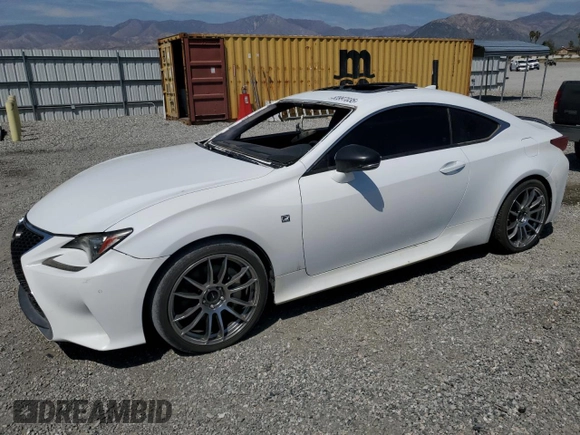 2015 Lexus RC 350 F Sport z VIN JTHHE5BC7F5001536, wystawiony jako Copart lot #53997035 z przebiegiem 111 501 mil mil oraz Szkody całkowita. Historia ofert i sprzedaży dostępna na DreamBid. Obrazek 1.