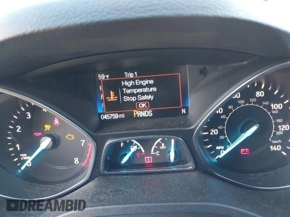 2017 Ford Escape SE with VIN 1FMCU9GD7HUE82559, listed as a IAAI auction lot 41815562 with 45,759 mi miles and . Bid and sale history available at DreamBid. Image 7.