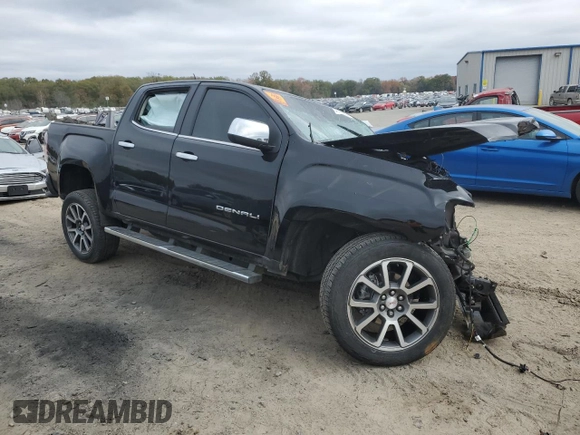 2022 GMC Canyon 2WD Denali with VIN 1GTG5EEN3N1107952, listed as a Copart auction lot 76716143 with 0 mi miles and Salvage Title. Bid and sale history available at carsss.com. Image 4.