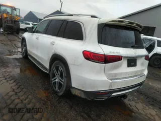 2020 Mercedes-Benz GLS with VIN 4JGFF5KE6LA159632, listed as a IAAI auction lot 41317827 with 39,577 mi miles. Bid and sale history available at carsss.com. Image 3.