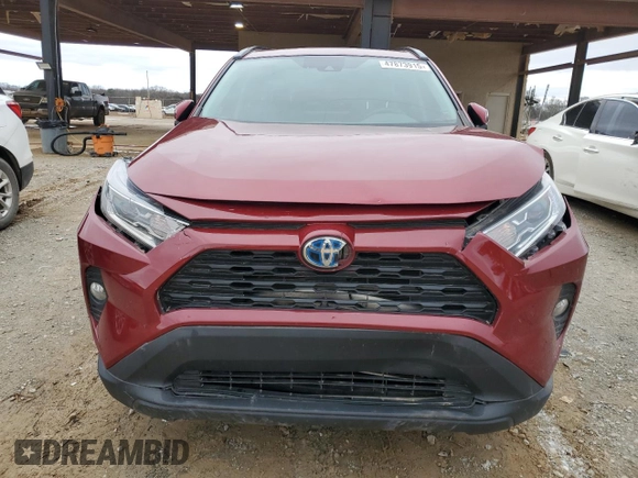2021 Toyota RAV4 Hybrid LE with VIN 4T3B6RFV6MU040003, listed as a Copart auction lot 47873915 with 93,511 mi miles and Salvage Title. Bid and sale history available at carsss.com. Image 5.