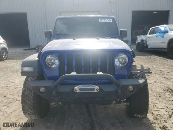 2018 Jeep Wrangler Unlimited Sport with VIN 1C4HJXDN3JW203221, listed as a Copart auction lot 82275754 with 60,452 mi miles and Salvage Title. Bid and sale history available at carsss.com. Image 5.
