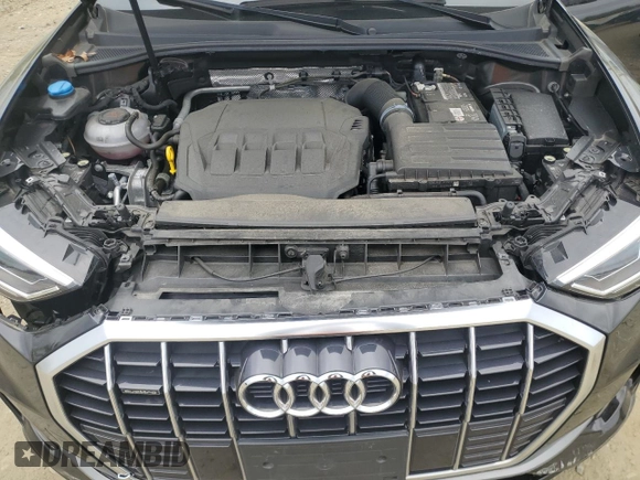 2023 Audi Q3 S line Premium with VIN WA1DECF32P1031268, listed as a Copart auction lot 53976095 with 20,891 mi miles and Salvage title. Bid and sale history available at DreamBid. Image 12.