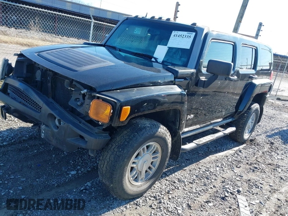2007 Hummer H3 SUV with VIN 5GTDN13E078211008, listed as a IAAI auction lot 41452335 with 141,661 mi miles and . Bid and sale history available at DreamBid. Image 2.