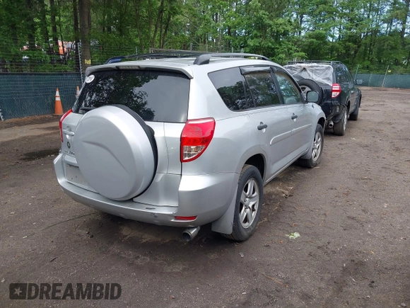 2008 Toyota RAV4 with VIN JTMZD33V786062752, listed as a IAAI auction lot 42180915 with 168,242 mi miles. Bid and sale history available at carsss.com. Image 4.