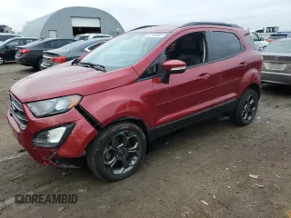 2018 Ford EcoSport SES with VIN MAJ6P1CL1JC198949, listed as a Copart auction lot 42748455 with 91,266 mi miles and Salvage Title. Bid and sale history available at DreamBid. Image 1.