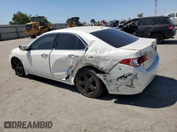 2010 Acura TSX with VIN JH4CU2F61AC018059, listed as a Copart auction lot 62791295 with 165,154 mi miles and Salvage title. Bid and sale history available at DreamBid. Image 2.