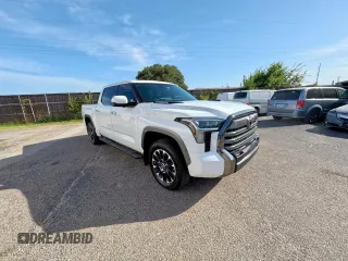 2024 Toyota Tundra Limited Hybrid с VIN 5TFJC5DB1RX052066, выставлен на аукционе Copart как лот 67320345 с пробегом 11 662 миль миль и Списание • Salvage title. История ставок и продаж доступна на DreamBid. Изображение 1.