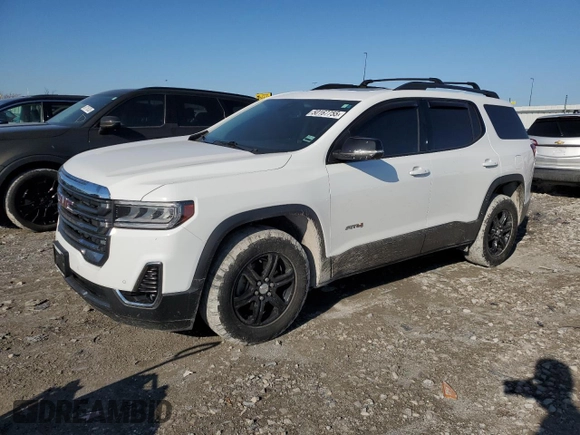2020 GMC Acadia AT4 with VIN 1GKKNLLS1LZ144105, listed as a Copart auction lot 50167755 with 107,387 mi miles and Salvage title. Bid and sale history available at DreamBid. Image 1.