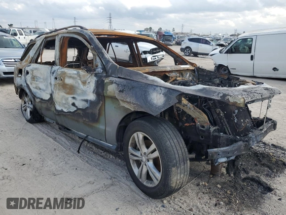 2015 Mercedes-Benz M ML 350 with VIN 4JGDA5JB5FA541989, listed as a Copart auction lot 44072625 with Not Provided miles and Non Repairable. Bid and sale history available at carsss.com. Image 4.
