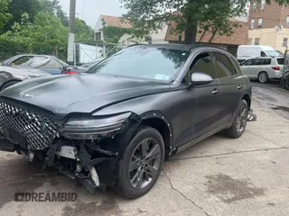 2022 Genesis GV70 Sport with VIN KMUMCDTC6NU028274, listed as a Copart auction lot 61770155 with 46,523 mi miles and Salvage title. Bid and sale history available at DreamBid. Image 2.